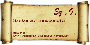 Szekeres Innocencia névjegykártya